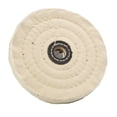 thumbnail image 5 of 6 Inch Cloth Buffing Polishing Wheel 1/2In Polish Grinder White Pad Flannel, 5 of 8
