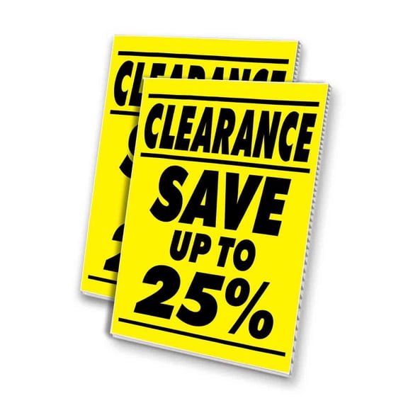 Clearance Sale Save Up To 25 (24" X 36") 4mm Corrugated Plastic Panel, Graphics Applied To 1 Side (Pk of 2)