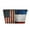 Silver, variant on United States Russian Flag Purse Organizer Handbags Totes Leather Zipper Printing Bag For Women Travel Toiletry Bag
