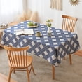 thumbnail image 4 of Rectangular tablecloth cover, splash resistant plastic tablecloth that can be wiped for dining, camping, indoor, outdoor, 4 of 5