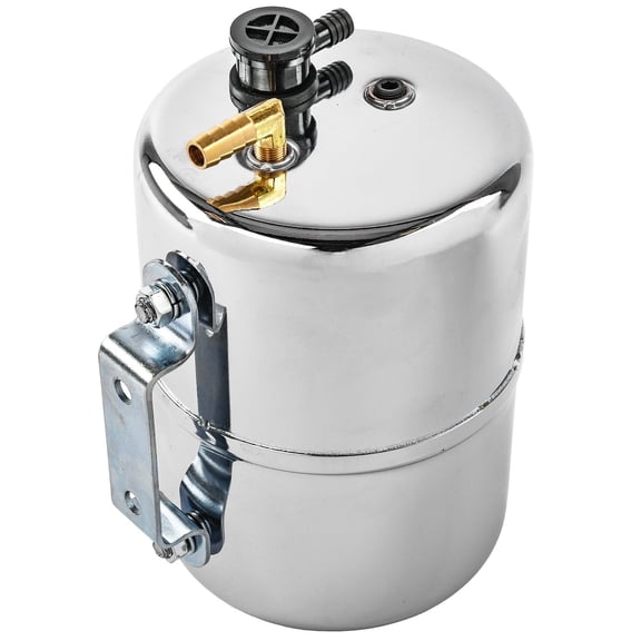 JEGS Vacuum Reserve Canister Chrome [5 in. D x 7 in. L]