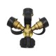 thumbnail image 3 of 3 Way Propane Splitter with Gauge and Shut-Off Valve 3 Y Propane Gas Splitter Propane LP Tank Tee Gauge Adapter, 3 of 5