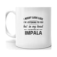thumbnail image 2 of I'm Driving My IMPALA Coffee Tea Ceramic Mug Office Work Cup Gift 15 oz, 2 of 3