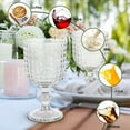 thumbnail image 5 of 6-Pack Retro Diamond Pattern Glass Coupe Cups 360ml (12oz) - Stemmed Cocktail Glasses, European Style Barware Set for Home, Parties, Celebrations & Creative Gifts, 5 of 8