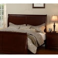 thumbnail image 6 of Gorgeous Cherry 3pc Beautiful Louis Philippe Style Queen Size Sleigh Bed and 2x Nightstand Set Wooden Bedroom Furniture, 6 of 10