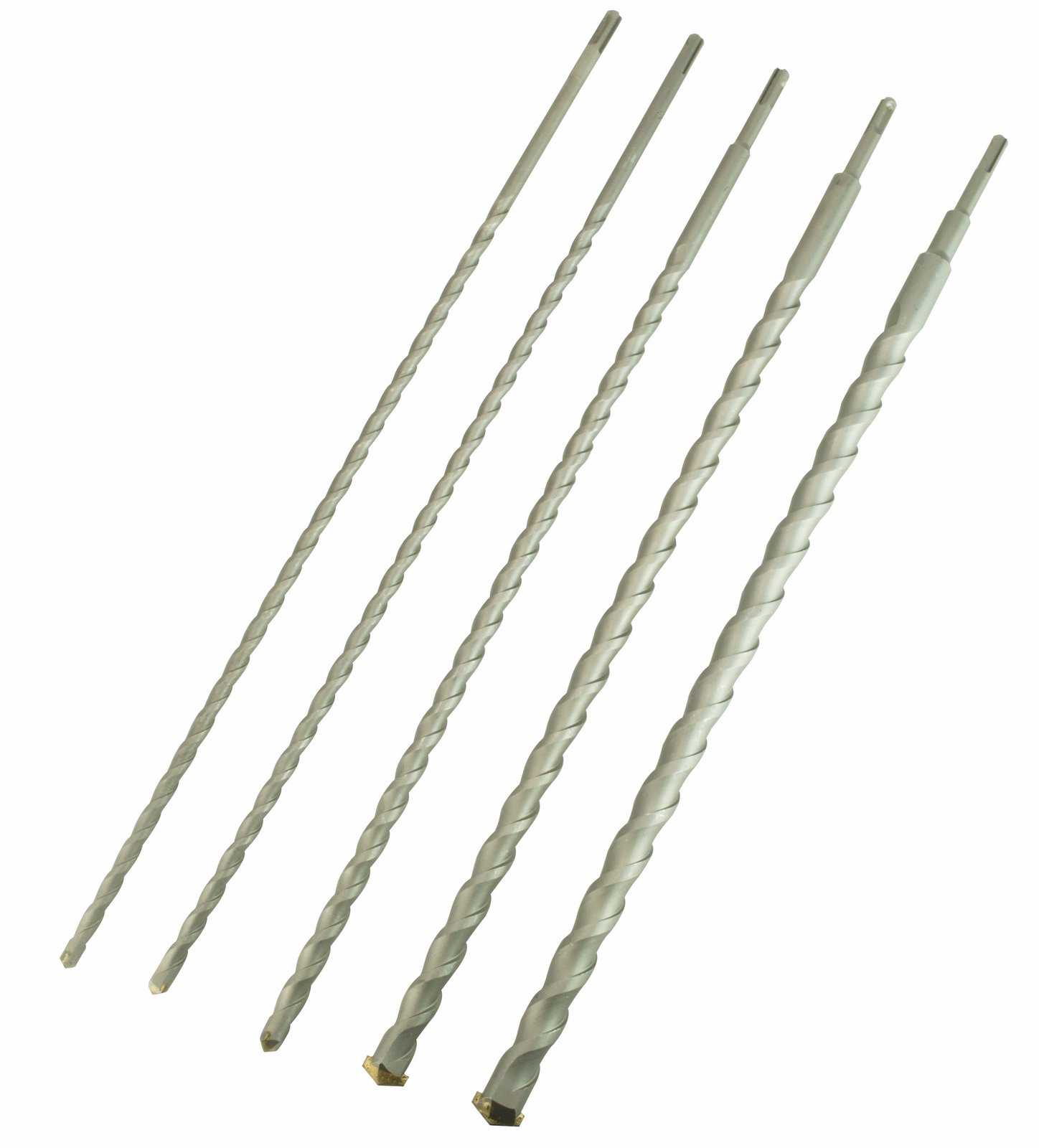 Erie Tools 5 Piece 24" SDS Masonry Drill Bit Tungsten Carbide Tip Set