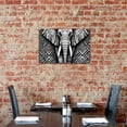 thumbnail image 5 of JEUXUS Geometric Designs Metal Tin Sign 12x8in, 5 of 6