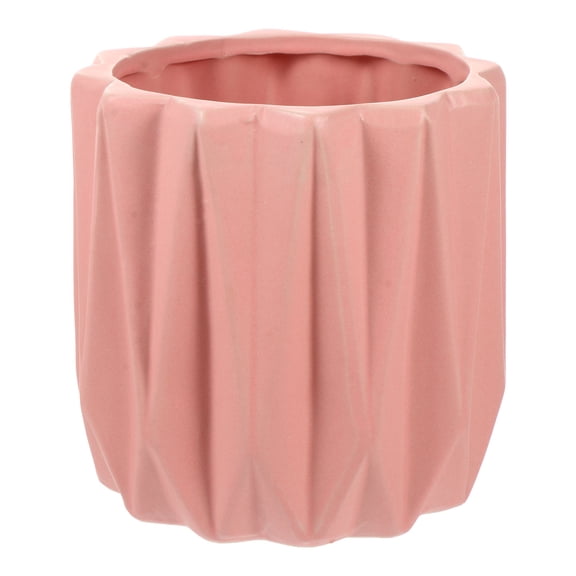 LABSERRON Geometric Ceramic Plant Pot for Indoor Home and Office Decoration, Modern Stylish Flower Planter
