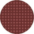 thumbnail image 1 of Ahgly Company Machine Washable Indoor Round Transitional Cherry Red Area Rugs, 8' Round, 1 of 7