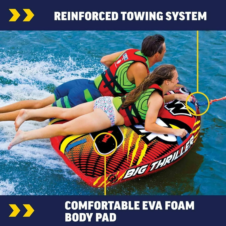WOW Sports Big Thriller Deck Tube 340 lb Capacity Inflatable