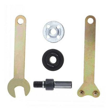 

Fule 5Pcs Grinder Flange Angle Wrench Spanner Metal Lock Nut for Electric Drill Tool