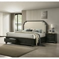 thumbnail image 5 of Miekor Furniture 1pc Traditional 2-Drawer Nightstand Wooden Bedroom Furniture Gray Brown Finish Metal knobs 8285, 5 of 5
