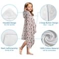 thumbnail image 7 of Light Pink Christmas Gnome Pattern Hooded Bath Towel，50"x30" for Ages 3 To 12 Kids, Quick Dry Lightweight Soft Microfiber Hood Beach Towel Cover Up for Kids, 7 of 7