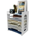 thumbnail image 5 of Natwind Office Paper Organizer for Desk Desktop Letter Tray & A4 Paper Holder Document Storage Rack for Home Office 7-Tier, 5 of 8