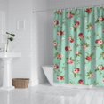 thumbnail image 2 of Pioneer Flower Floral Print Pattern Shower Curtain 84"x72", Bathroom Decorative Shower Curtain Set with 12 Hooks, Waterproof Washable, 2 of 6