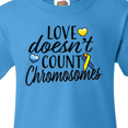 thumbnail image 4 of Inktastic Love Doesnt Count Chromosomes with Yellow and Blue Ribbon Youth T-Shirt, 4 of 5