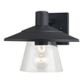 thumbnail image 5 of Westport Steel 1 Light LED Compatible Black Coastal Outdoor Wall Lantern Clear Glass, 5 of 11