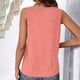 thumbnail image 4 of TaTaai Ladies' Fashion Casual Solid Color V-Neck Sleeveless Pleated Tank Top Women's Lightweight Soft Polyester Blouse for Daily Party Work Vacation Spring Wear Gift, 4 of 5
