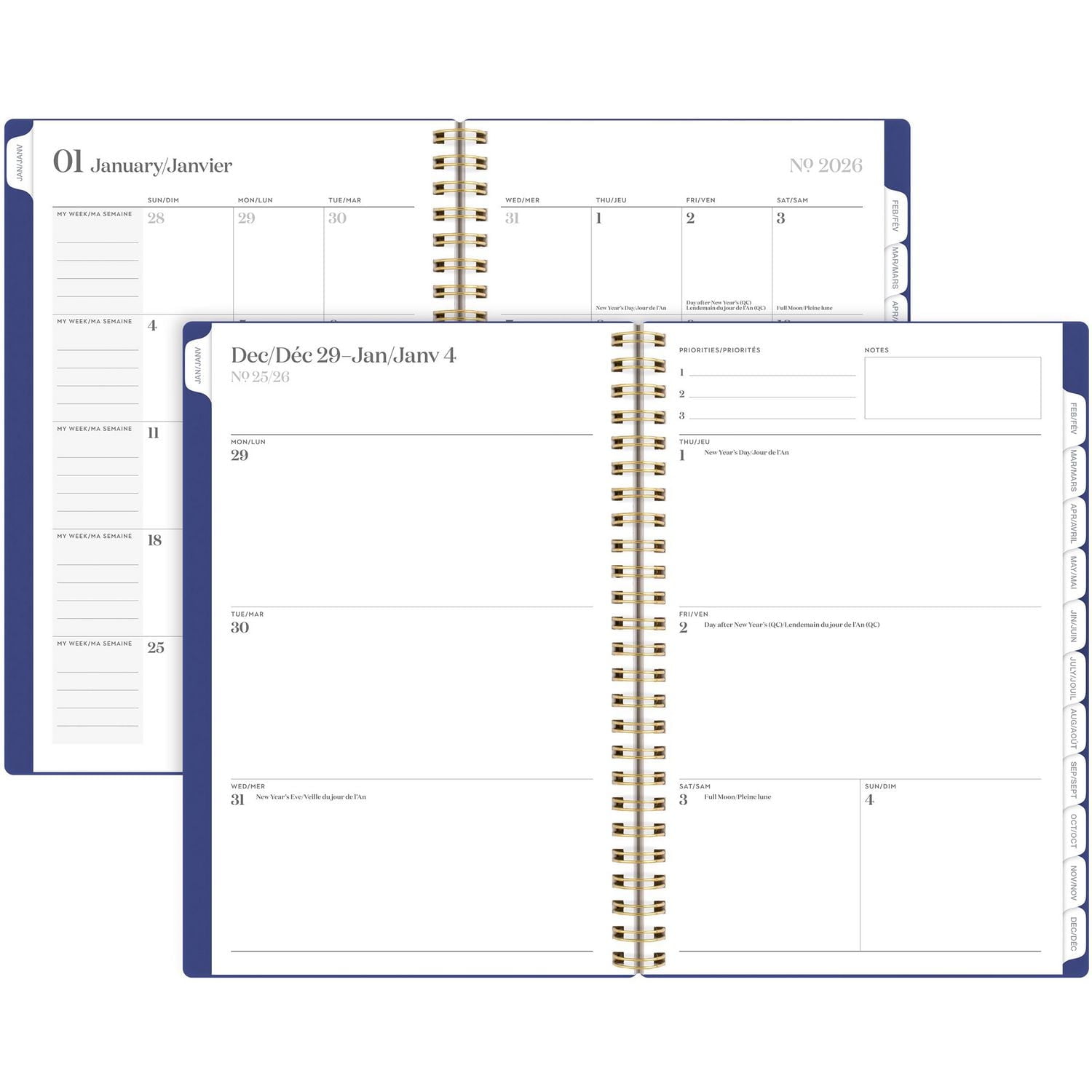 2026 Cambridge Workstyle Classic Navy Small Weekly Planner