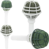 4pcs Bridal Handle Bouquet Support Wedding Bride Flower DIY Holders with Mud