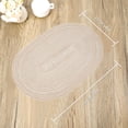 thumbnail image 6 of Mrehloy 14 x20 inch Oval Braided Placemats Set of 6,  Table Mats for Dining Tables Washable Heat Resistant Boho Place Mats for Daily ,Beige, 6 of 7