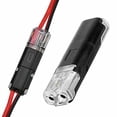 thumbnail image 3 of 50 Piezas de Conector una PresióN Doble Cable con Hebilla Bloqueo, Conectores Bajo Voltaje, Sin Necesidad Pelar Cables, 3 of 5