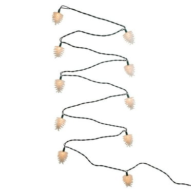 Kurt Adler 10-Light Clear Pinecone Light Set