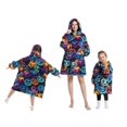 thumbnail image 1 of Manta perezosa de gran tamaño para adultos y niños, Sudadera con capucha de dibujos animados, franela cálida con capucha, manta de TV gigante, pijamas usables, Invierno, 1 of 4