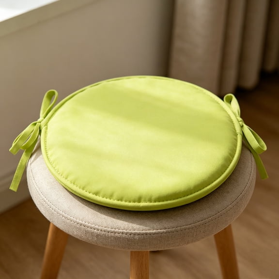 Round Chair Cushions 12" Indoor Outdoor Seat Cushion with Ties,Garden Patio Home Seat Cushion Soft Round Dining Kitchen Chair Pad Bar Stool Pad