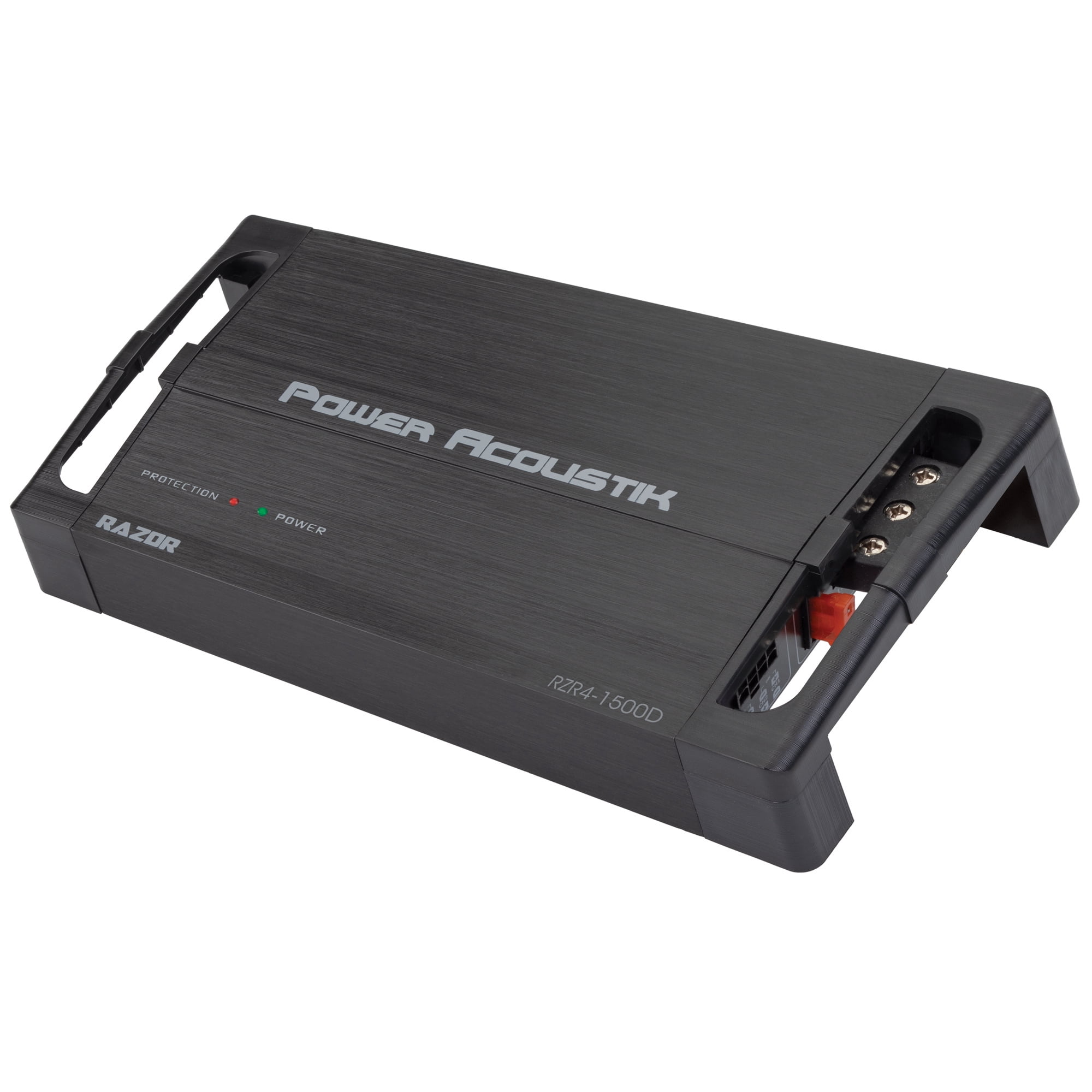 Power Acoustik RZR4-1500D 4-Channel Amplifier, Class D Full Range Amp, 1500W Max with SMT Circuitry (New)