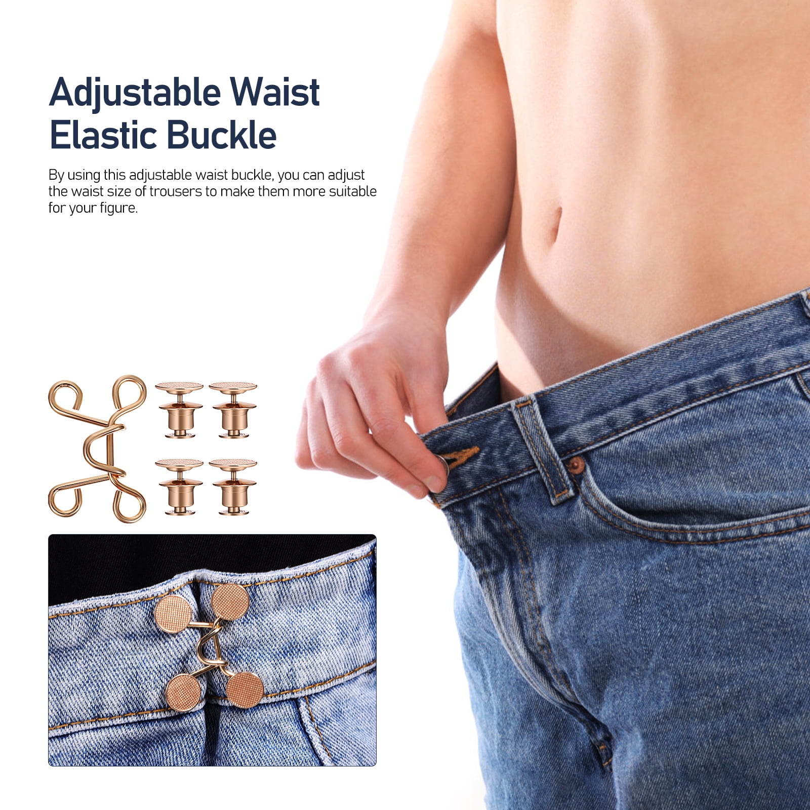 Hemoton 75 Sets Waist Button Tighter Trousers Waist Button Extender