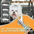 thumbnail image 4 of 2 Pcs Dog Seat Belt for Car, Upgrade 3-in-1 Dog Car Seat Belt with Adjustable Metal Buckle, Dog Car Harness, Dog Seatbelt for Car with Elastic Bungee for Small Medium Large Dogs Pet, 4 of 6