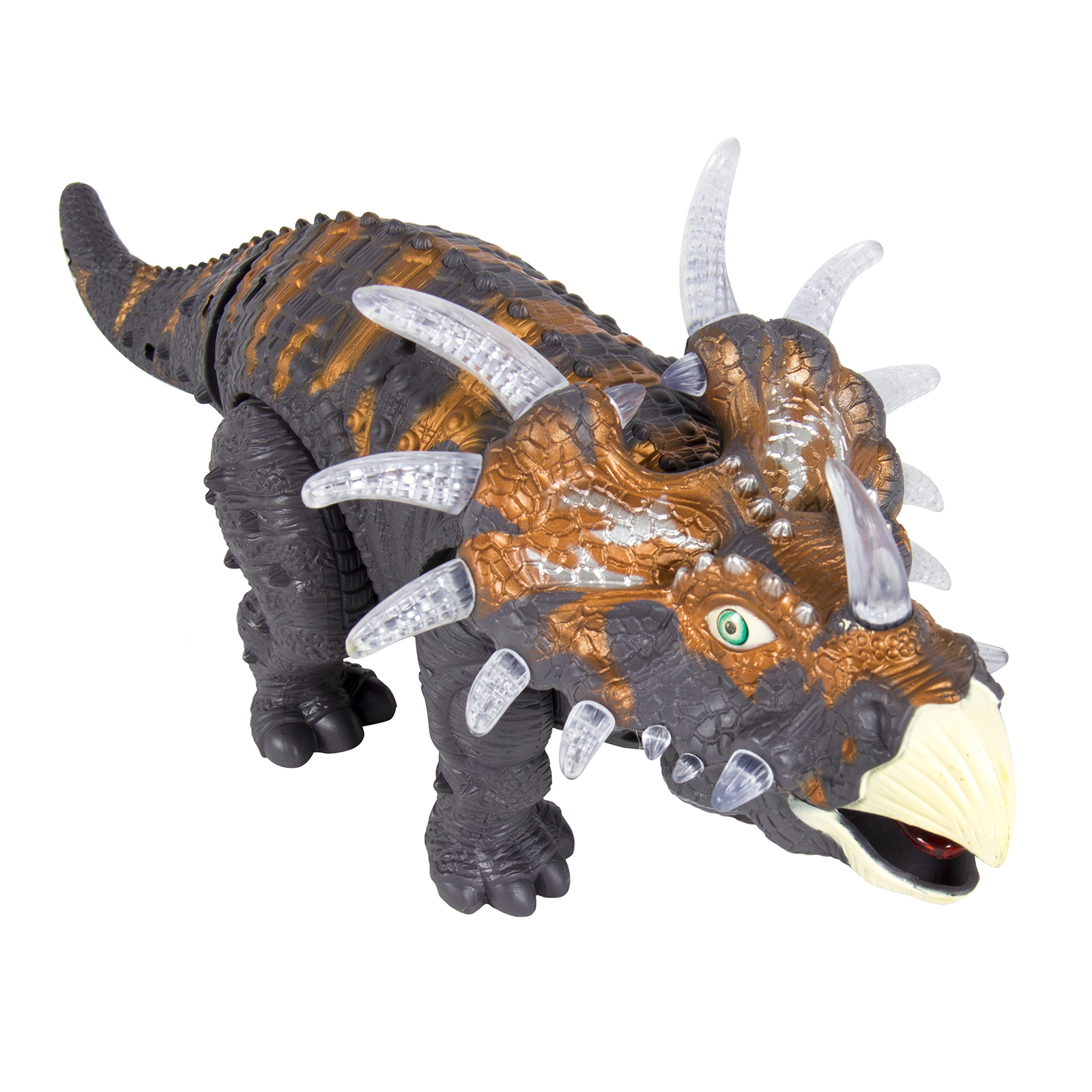 Best Choice Products 14in Kids RC Interactive Walking Triceratops Dinosaur Animal Toy Figure w/ Lights, Sound - image 2 of 7