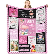 Flamingo Gifts Blanket for Women, 40X50 Inch Pink Flamingo Blanket for Girls, Flamingo Plush Flamingo Throw, Flamingo Decor, Flamingo Stuff, Christmas Birthday Gifts for Flamingo Lovers