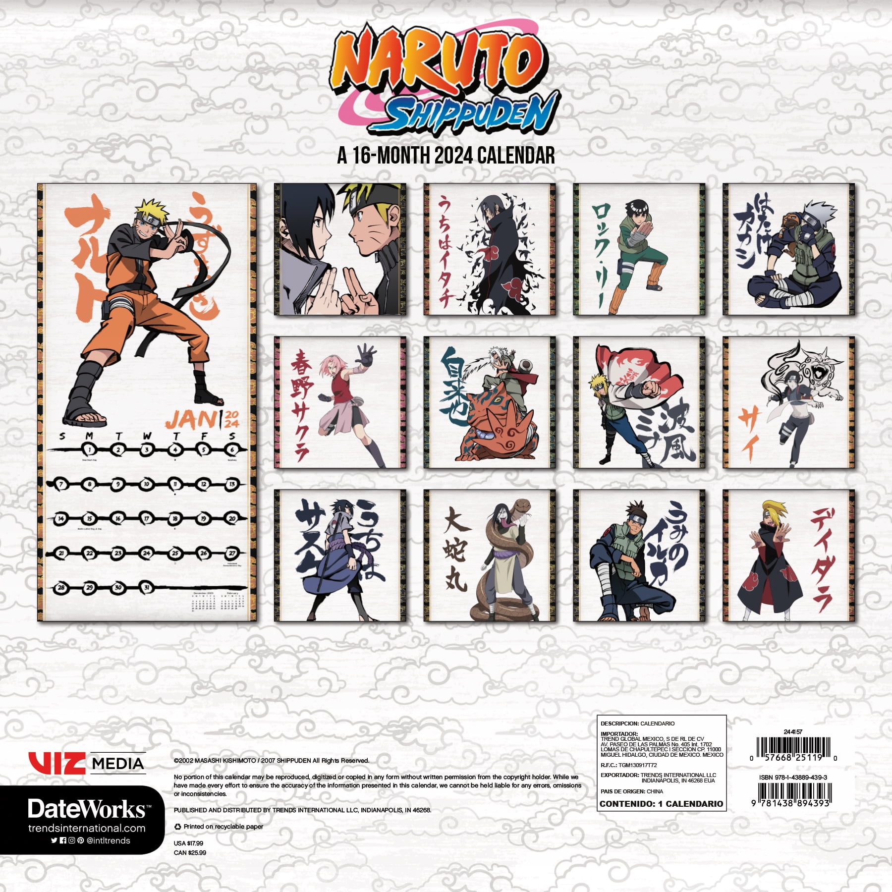 Buying Naruto Calendar 2024? Order easily online 