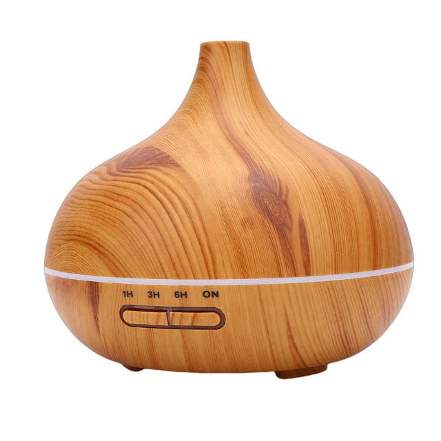 Difusor De Aromaterapia De 550ml, Humidificador Silencioso De Grano De Madera, Humidificador Con Enchufe USB Y Control Remoto