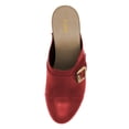 thumbnail image 4 of YDN Women Daily Rivet Studded Closed Toe Mules Platform Chunky Heels Buckled Strap Slip On Sandals Shoes Size 7 Red, 4 of 4