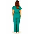 thumbnail image 6 of Ultrasoft Scrubs Womens Premium Junior Fit Adult Female Scrub Sets Ceil Blue 2XL, 6 of 11