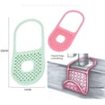 thumbnail image 1 of Soporte plegable para esponja de cocina, soporte para fregadero para cesta de esponja colgante, ideal para sujetar esponja, cepillo, etc. (juego de 2, rosa + verde), 1 of 5