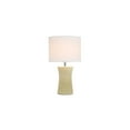 thumbnail image 2 of HomeStock Modern Minimalism Ceramic Hourglass Table Lamp Beige, Hourglass-Shaped Ceramic Base with White Fabric Shade, 60W Bulb, 5' Cord, Ideal for Living Spaces, 2 of 9