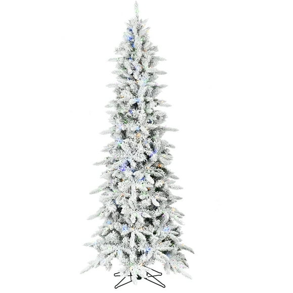 Árbol de Navidad Fraser Hill Farm Pino de Montaña Flocado 7.5 pies
