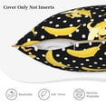 thumbnail image 5 of Susaid Banana Print Velvet Throw Pillow Covers Home Art Deco Pillowcase Square Pillow Case Cushion Cover for Bed Sofa Living Room Car Indoor and Outdoor-16"x16", 5 of 8