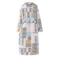 thumbnail image 3 of ZHOUCHANKIDS European Style Winter Printed Quilted Long Coat For Women Large Size Outerwear With Elegant Design White XL, 3 of 7