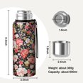 thumbnail image 7 of 20 Oz Pioneer Flower Coffee Tumbler Double Wall Insulated Stainless Steel Water Bottle | Metal Reusable Thermoses Flask with Cup Cap | Leak & Sweat Proof with Anti-Dust Lid, 7 of 7