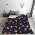 thumbnail image 5 of Pofeuu Vintage Rose Print Ultra-Soft Micro Fleece Blanket,for Bed Or Sofa,All Season Throw Blankets Flannel Blanket-40"x30", 5 of 7