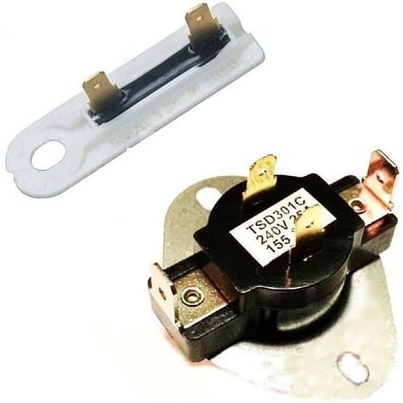 AP6008270 Dryer Cycle Thermostat And Thermal Fuse Kit For Whirlpool Dryer (Fits Models: LER, MDG, REX, TED, RED And More)