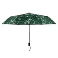thumbnail image 2 of ALAZA Science Note Green UPF 50+ Compact Folding Umbrella for Rain Travel Umbrella Packable, 2 of 8