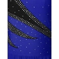 thumbnail image 6 of vastwit Women's Rhinestone Figure Ice Skating Dress Roller Skating Gymnastic Competition Leotard Royal Blue L, 6 of 7