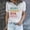 White, variant on YHAJDS Women's Summer Tops Trendy Letter Print Short Sleeve Round Neck Loose Blouse