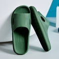 thumbnail image 4 of NexTorq Women & Men Shower Slippers Open Toe House Slides Bathroom Sandals, Army Green, 5.5, 4 of 4